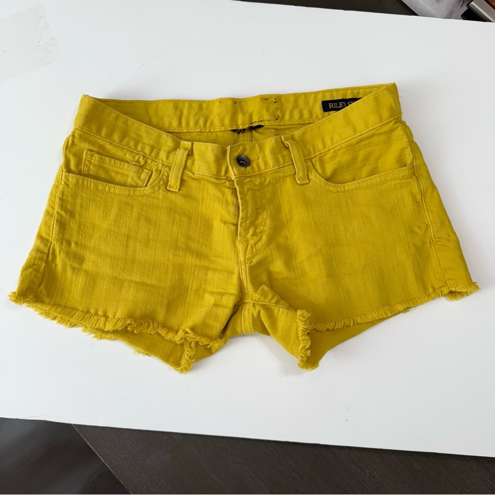Lucky Brand Yellow Jean Shorts